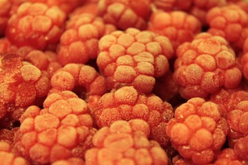 Frozen raspberries