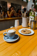 cup of coffee and cookie