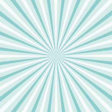 Beautiful blue pastel sunburst. Commercial vector backdrop.
