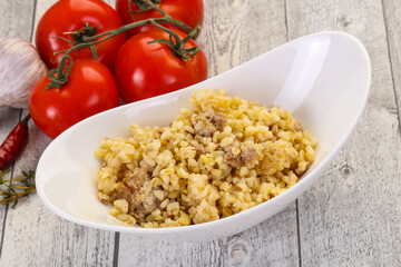 Bulgur with meat