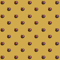 Christmas balls of red color with a pattern, seamless pattern, wallpaper