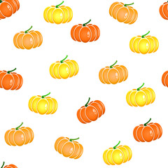 pumpkin pattern, pumpkin on a white background, pumpkin contour, isolated Halloween pumpkin, multi-colored volumetric pumpkins