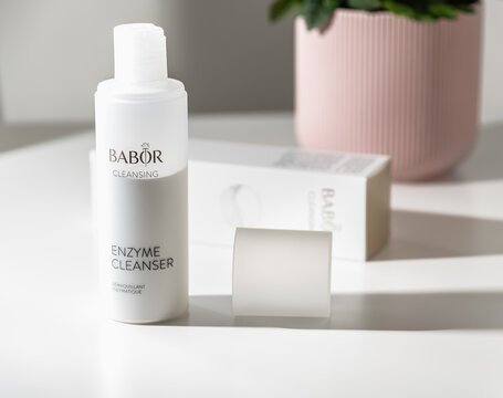 Thessaloniki, Greece - July 25, 2020: Tube of enzyme cleanser of BABOR brand.