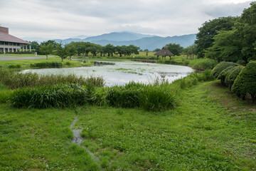 長野市立博物館と八幡原史跡公園