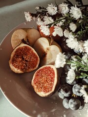 figs on a plate