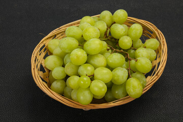 Sweet ripe Green grape branch