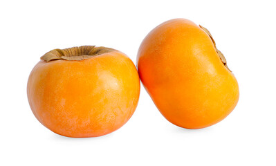 persimmon fruit an isolated on a white background