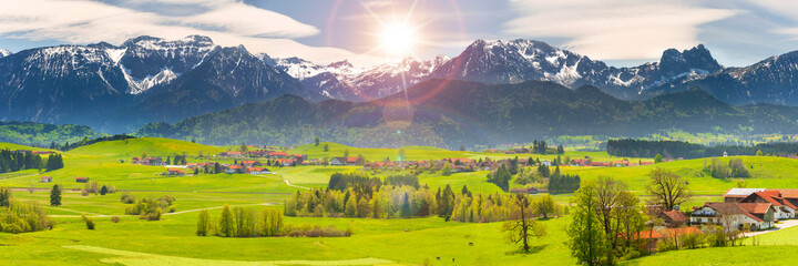 Panorama Landschaft im Allgäu bei Füssen