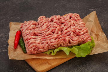 Raw Minced pork meat for cooking