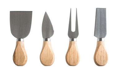 Set of Cheese knifes isolated on whitebackground