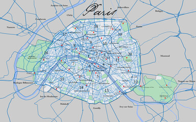 Paris map