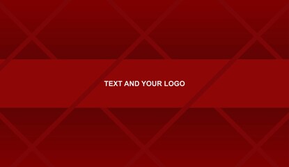 Channel Banner Template with Lines and Shapes