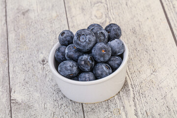 Sweet fresh juicy blueberries heap