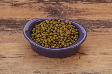 Vegetarian cuisine - dry green lentil