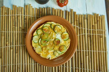 Greek Avga me Kolokithakia