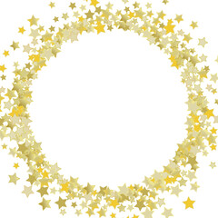 frame of golden flowers