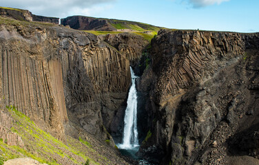 Iceland - Basalt waterfall