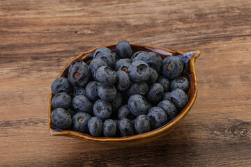 Ripe sweet tasty blueberries heap