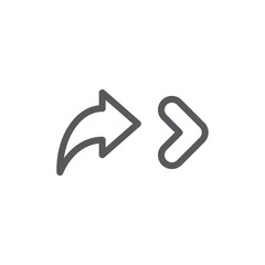 Arrow set icon. Arrow symbols. Arrow isolated vector graphic elements.