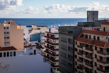 View of the city and the ocean - Santa Cruz.