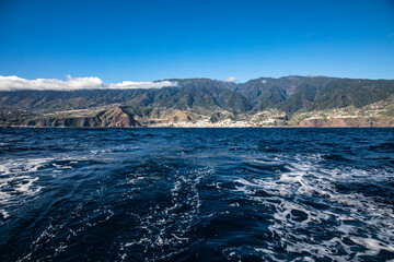 View of the Tenerife from the ocean.