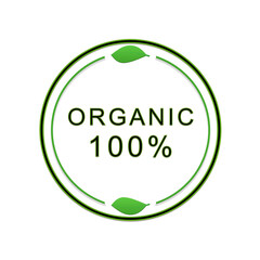 100% organic label