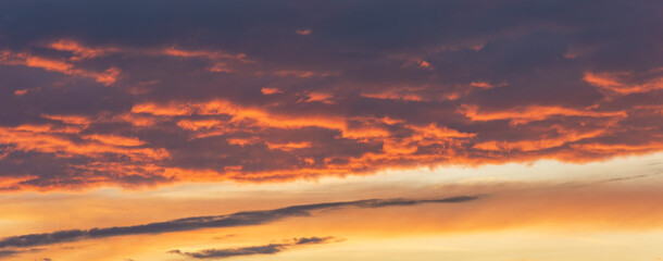 Beautiful background with evening sky