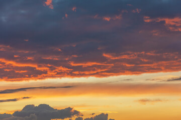 Beautiful background with evening sky