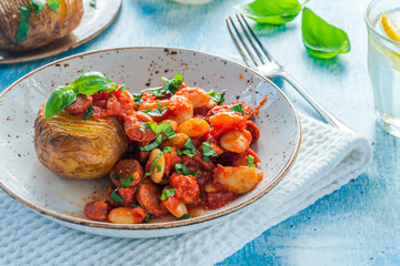 Chorizo and butterbean stew