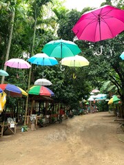 RATCHABURI THAILAND : August-15-2020 : Karen tribes forming community and setting local market call Chersiya market, Suan Phueng, Ratchaburi