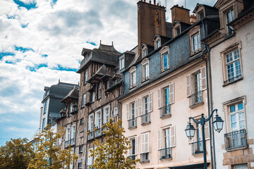 Fototapeta premium Street view of Paris city, France.