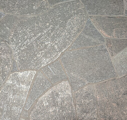 the texture of the floor made of natural grey stone