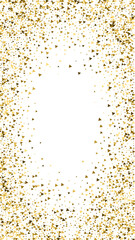 Gold triangles luxury sparkling confetti. Scattere