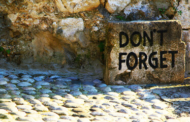 A historical reminder at the Mostar Bridge in Bosnia. 