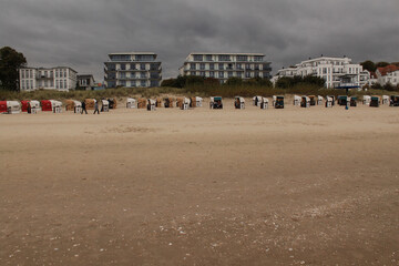 Fototapeta premium Seebad Bansin; Teilansicht vom Strand