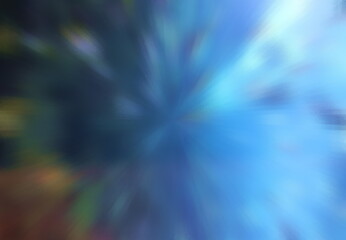 abstract blue background with rays. Great decoration in pastel colors. Shiny art deco of bright holiday paint of beach party. Creative burst space.