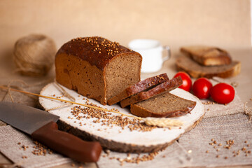 wholegrain sourdough bread