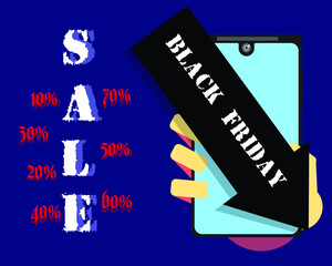 Black Friday Sale banner. Design for blackfriday sale.
