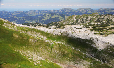 Fototapeta na wymiar Gottesacker plateau, Kleinwalsertal region, Austria