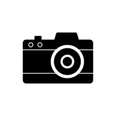 Camera icon in full black style
