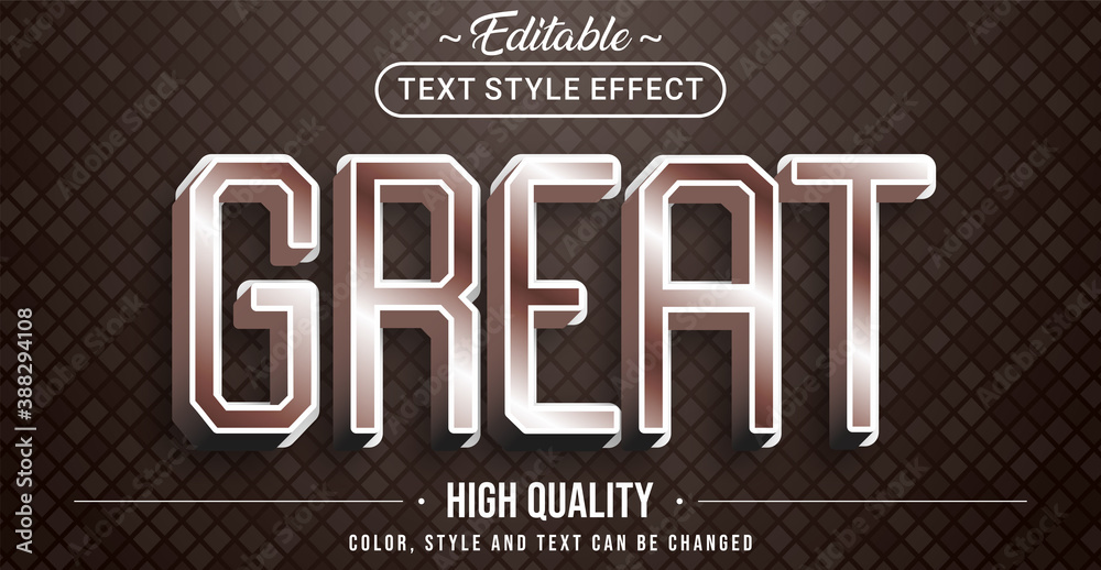 Poster editable text style effect - great theme style.