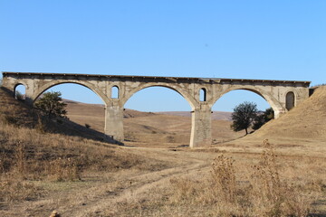 old bridge, tsarist railway