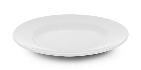 empty plate isolated on white background