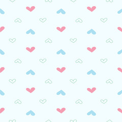 seamless love heart patterns for printed wallpapers, backgrounds, fabrics, etc.