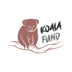 Koala logo design vector. Illustration design koala logo template. Icon Symbol