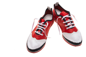 sports leather shoes isolated
