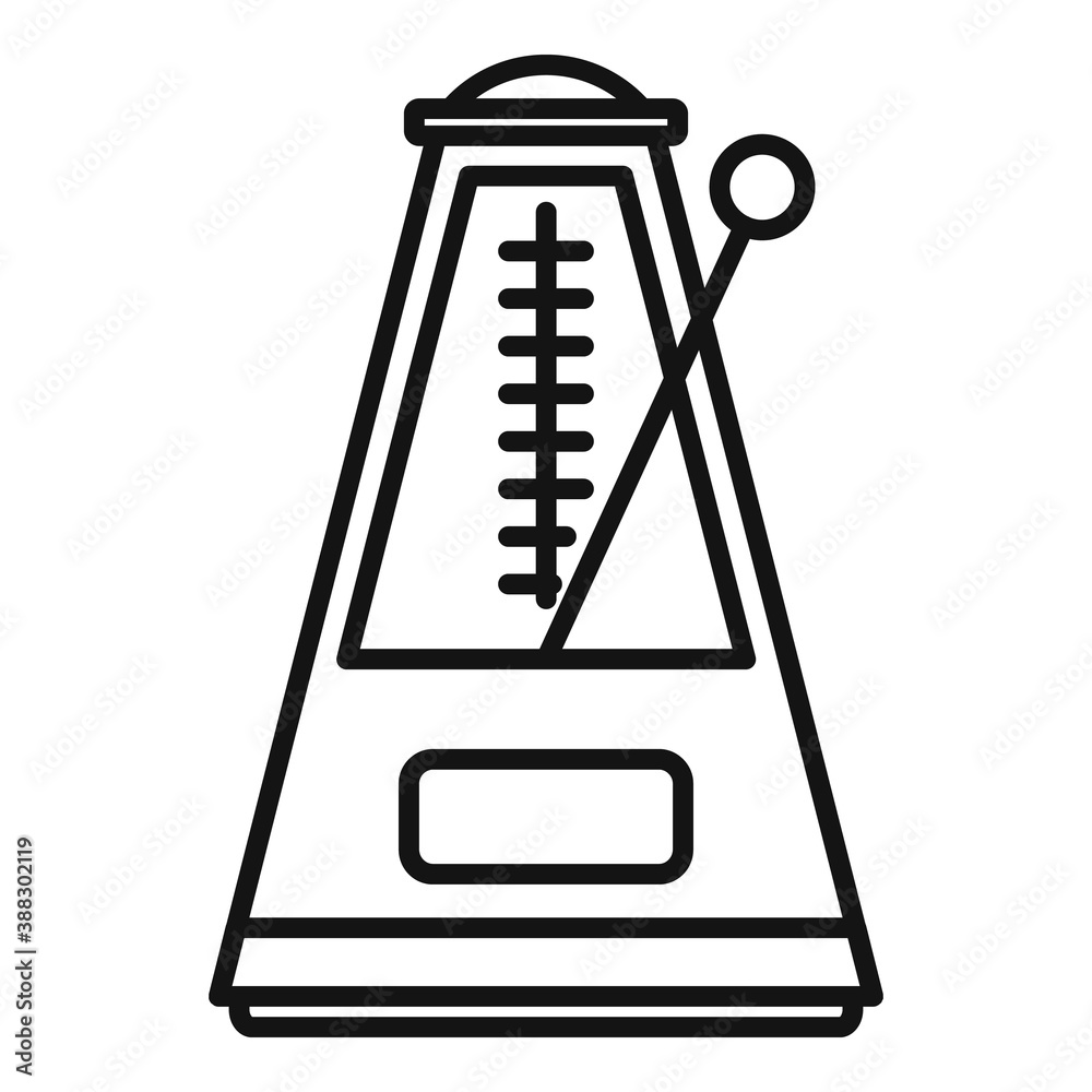 Canvas Prints motion metronome icon. outline motion metronome vector icon for web design isolated on white backgro