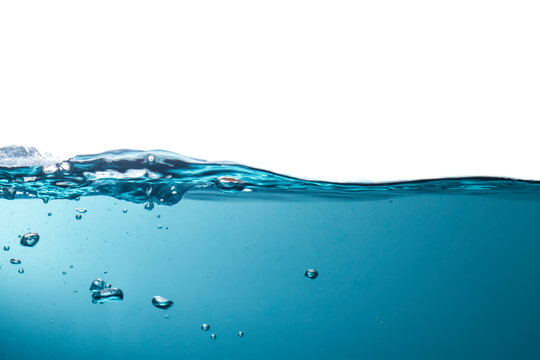 Blue water that flows softly Contaminated with sludge and dirt