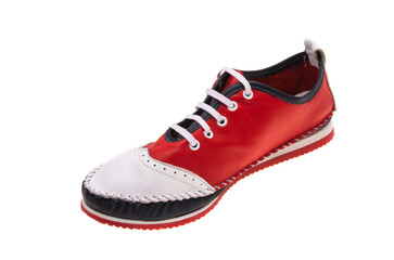 sports leather shoes isolated