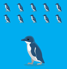 Animal Animation Sequence Little Penguin Cartoon Vector